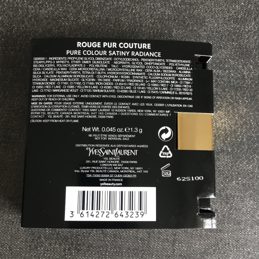 NWT Yves Saint Laurent Rouge Pur Couture Lipstick - Picture 5 of 5